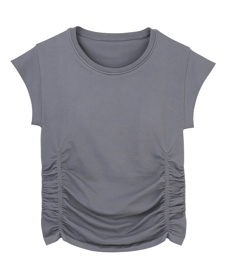 SUKALA】カップ付きエンハンスTee(S・M・Lサイズ チャコール・ホワイト