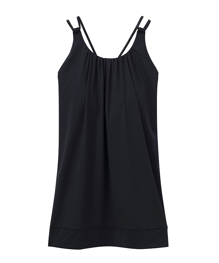 SUKALA】フロントギャザークロスキャミソール(S・M・Lサイズ スモーク