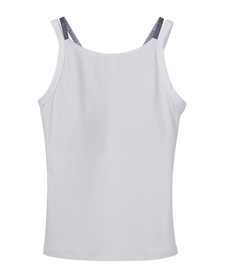 SUKALA】ダブルストラップリブロゴタンクトップ(XS・S・Mサイズ