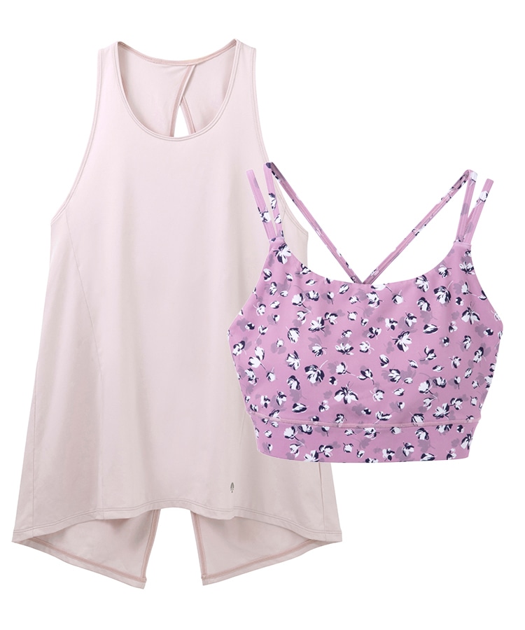 SUKALA】フラワープリントセパレートタンクトップ(XS・Sサイズ