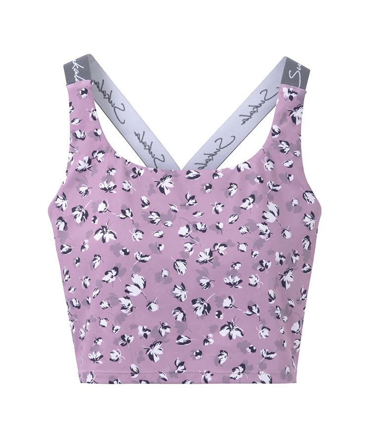 SUKALA】Yストラップロゴブラトップ(S・M・Lサイズ フラワーオレンジ