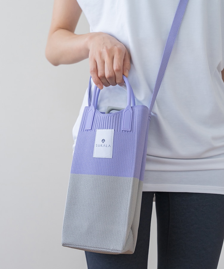 SUKALA】ショルダーボトルニットバッグ(パープル): ヨガグッズLAVA公式