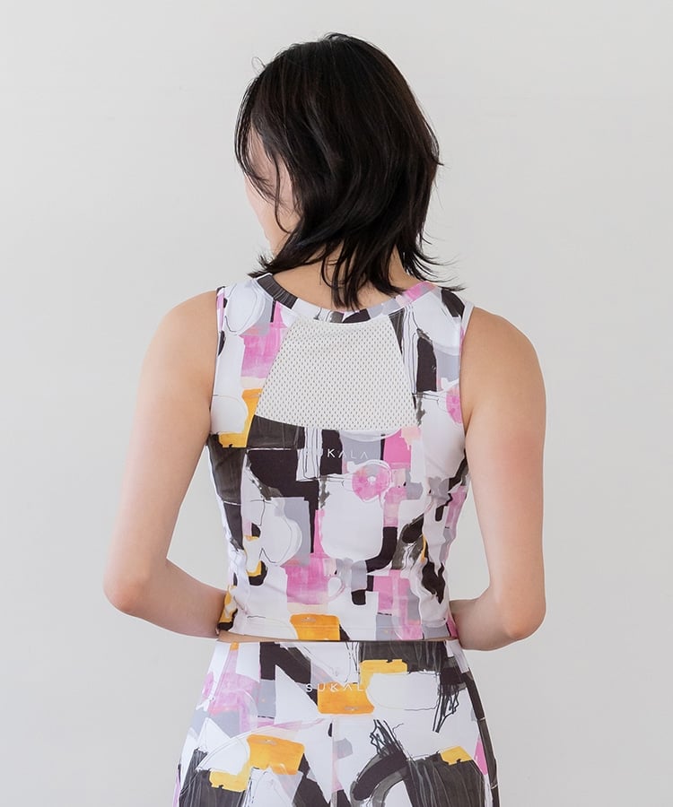 SUKALA】ミックスプリントブラタンクトップ(XS・S・M・Lサイズ