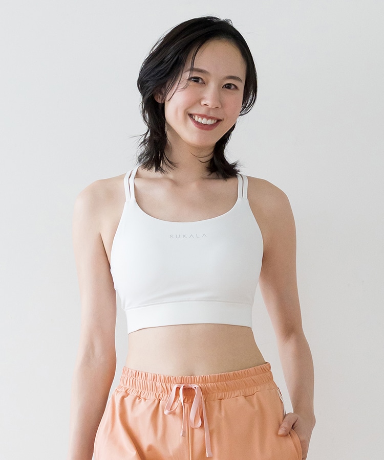 SUKALA】ラインクロップドTee SUKALA】ブラトップ付きラインクロップド