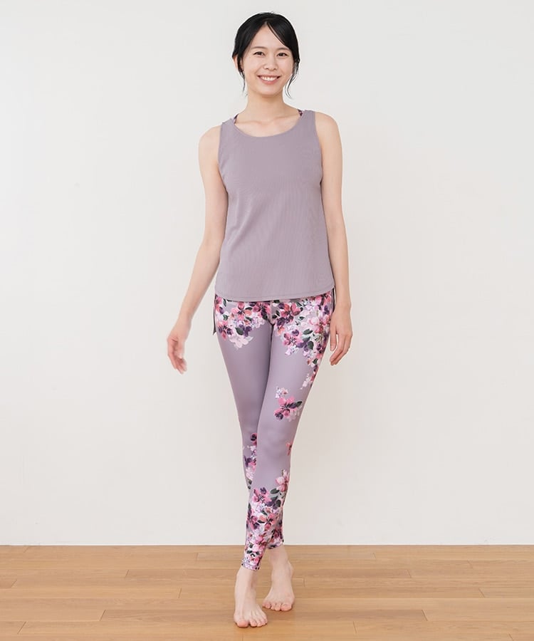 SUKALA】フルオブフラワーセパレートタンク(Sサイズ モーヴ・ローズ