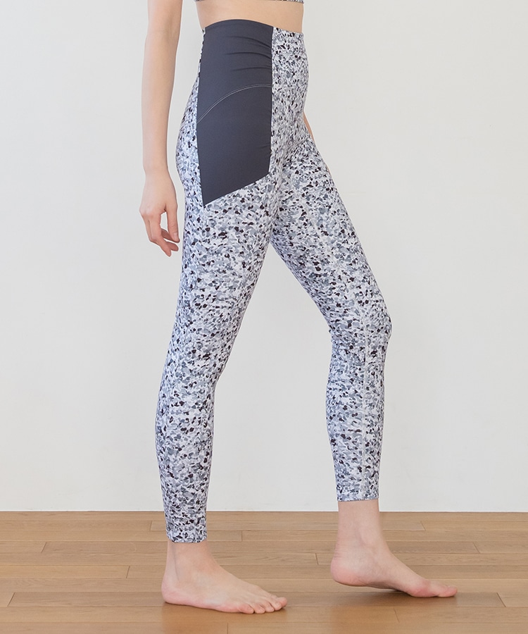 SUKALA】スポットペイントサイドギャザーレギンス(XS・S・M・Lサイズ