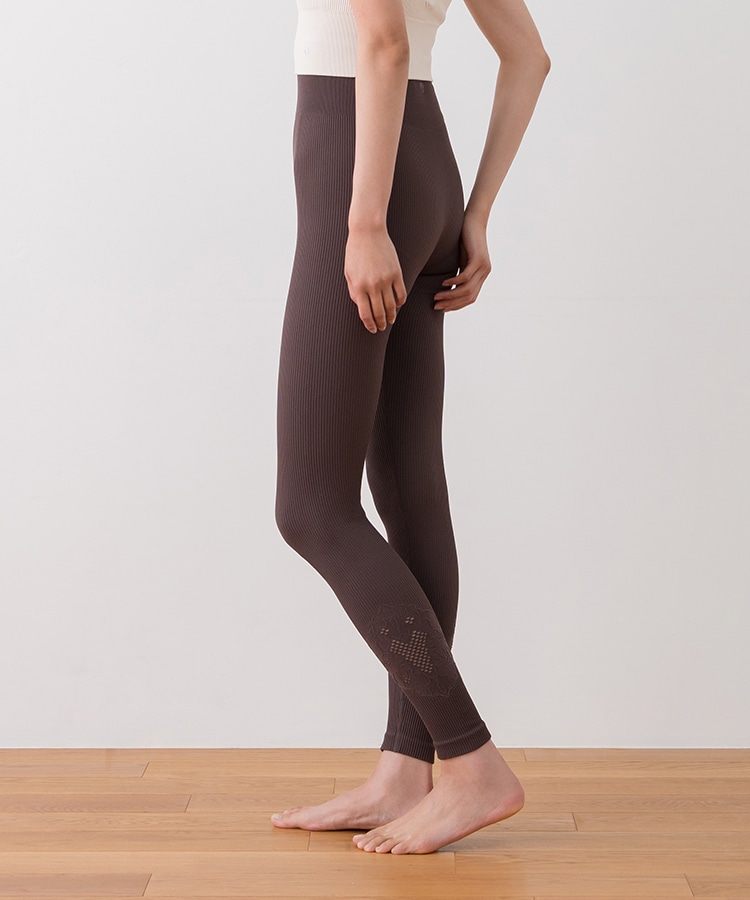 SUKALA】アクティブデイジーレギンス(Sサイズ ブラウン・ワイン