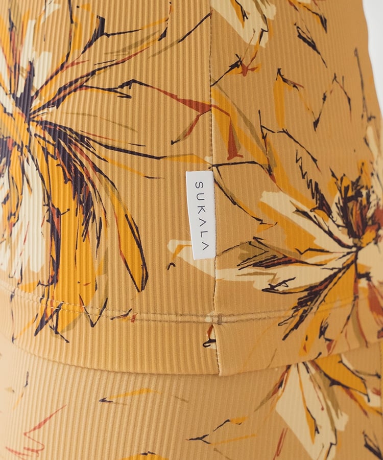 SUKALA】リブBigフラワープリントタンクトップ(XS・S・Mサイズ