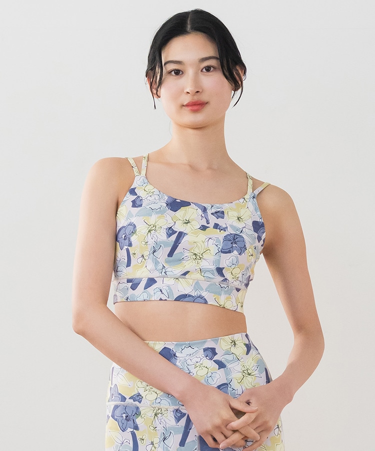 SUKALA】2025年新作！【新品】ミックスフラワークロスロゴブラトップ