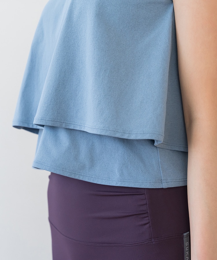 SUKALA】カップ付きフレアタンクトップ(XS・M・Lサイズ ライラック