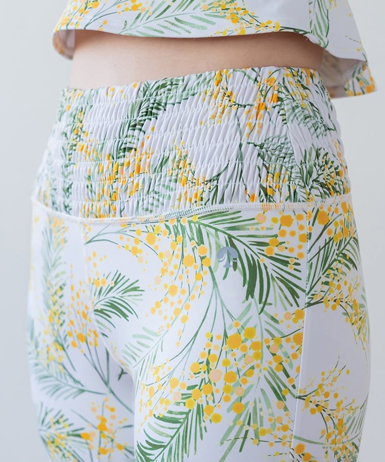 SUKALA】スプリングフラワーシャーリングレギンス(S・Mサイズ 忘れな草