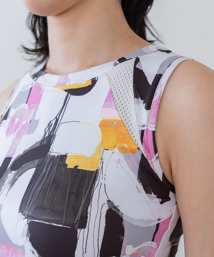 SUKALA】ミックスプリントブラタンクトップ(XS・S・M・Lサイズ