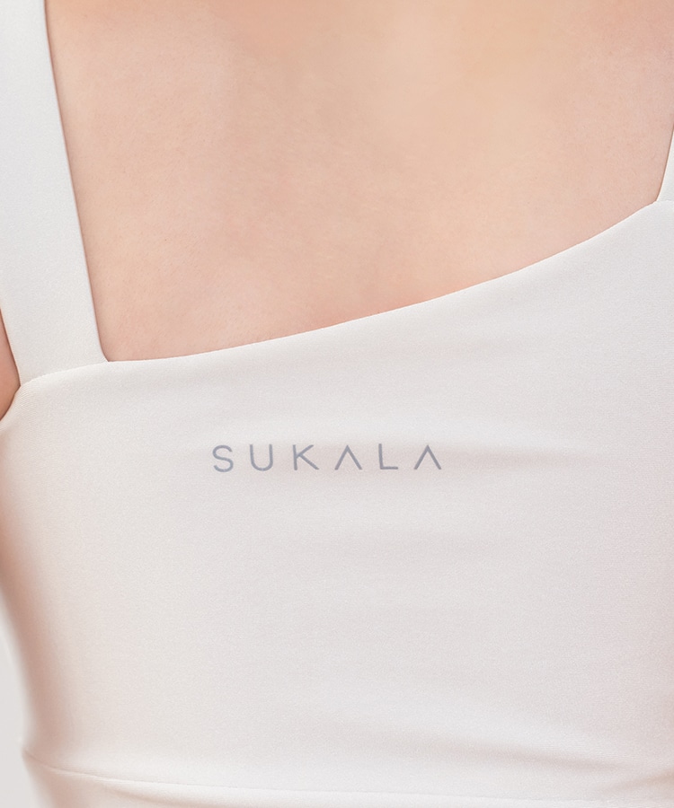 SUKALA】シャインストレッチアシンメトリーチュニック(XS・S・M・L