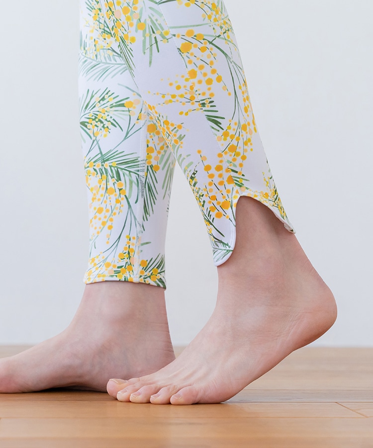 SUKALA】スプリングフラワーシャーリングレギンス(S・Mサイズ 忘れな草