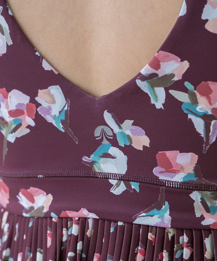 SUKALA】ローズプリントブラトップ(XS・S・M・Lサイズ ライラック