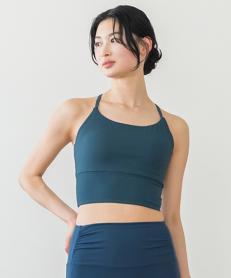 SUKALA】バックツイストセパレートタンクトップ(Lサイズ ブラック