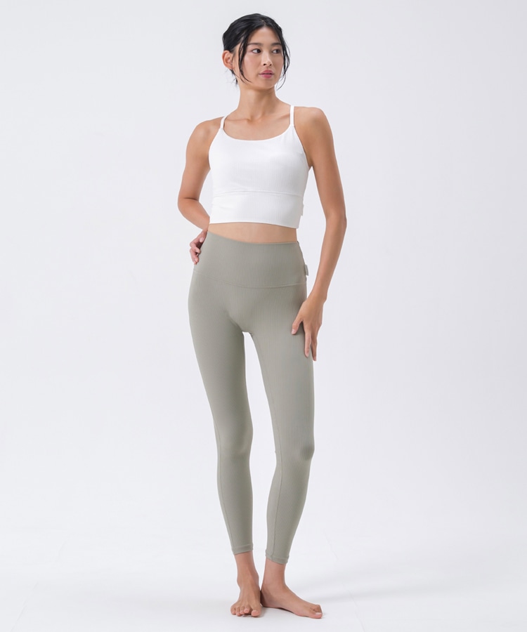 SUKALA】ベーシックリブアクティブレギンス(XS・Sサイズ ブラック