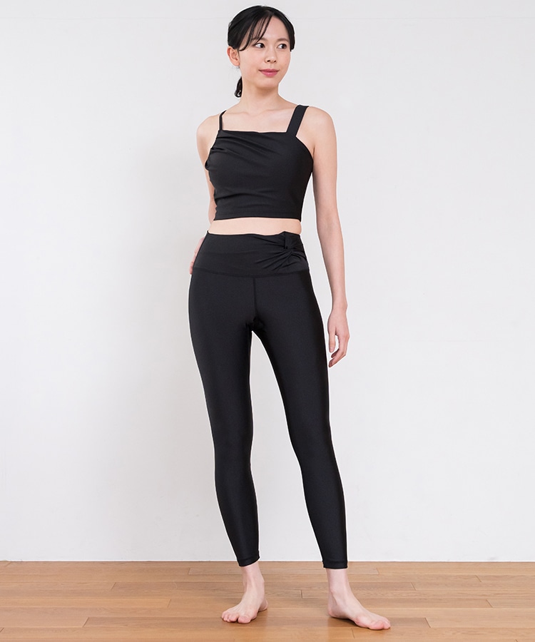 SYKALA ブラック ヨガウェア Sサイズ SUKALAシャインストレッチ SUKALA