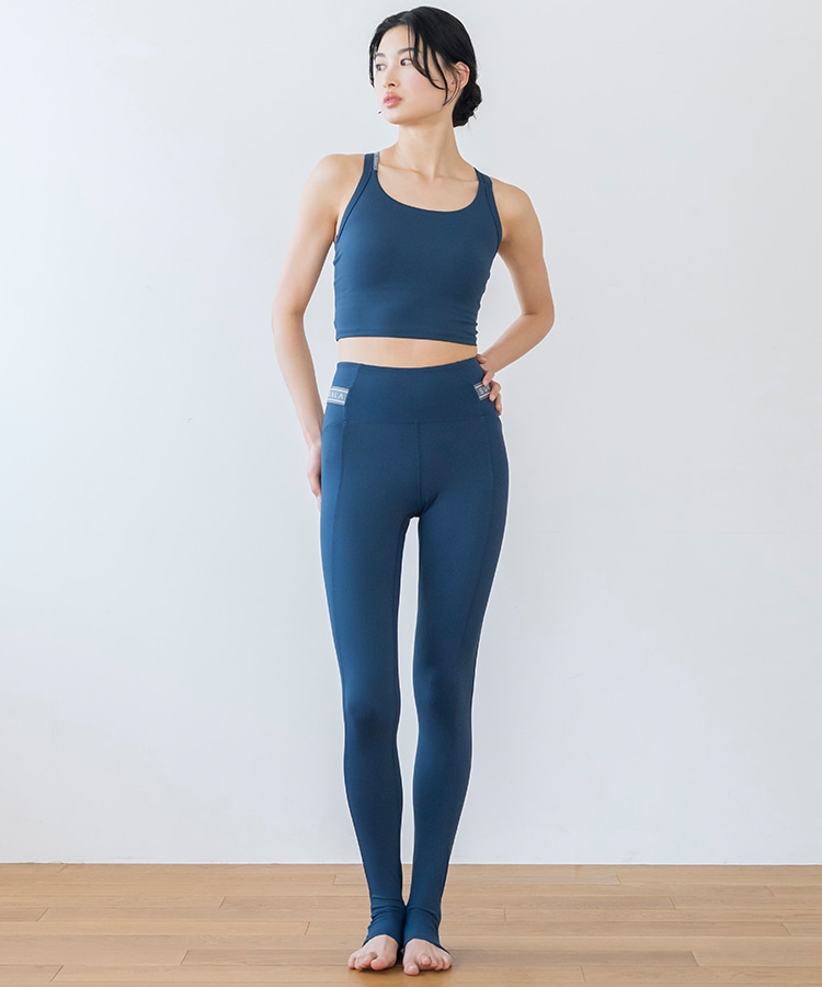 SUKALA】サイドベルトトレンカレギンス(XS・L・LLサイズ ネイビー