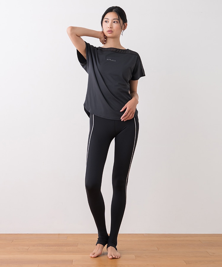 SUKALA】アクティブシアーカラーTee(M・Lサイズ ライトベージュ