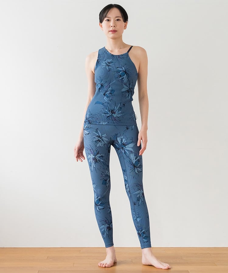 SUKALA】リブBigフラワープリントタンクトップ(XS・S・Mサイズ