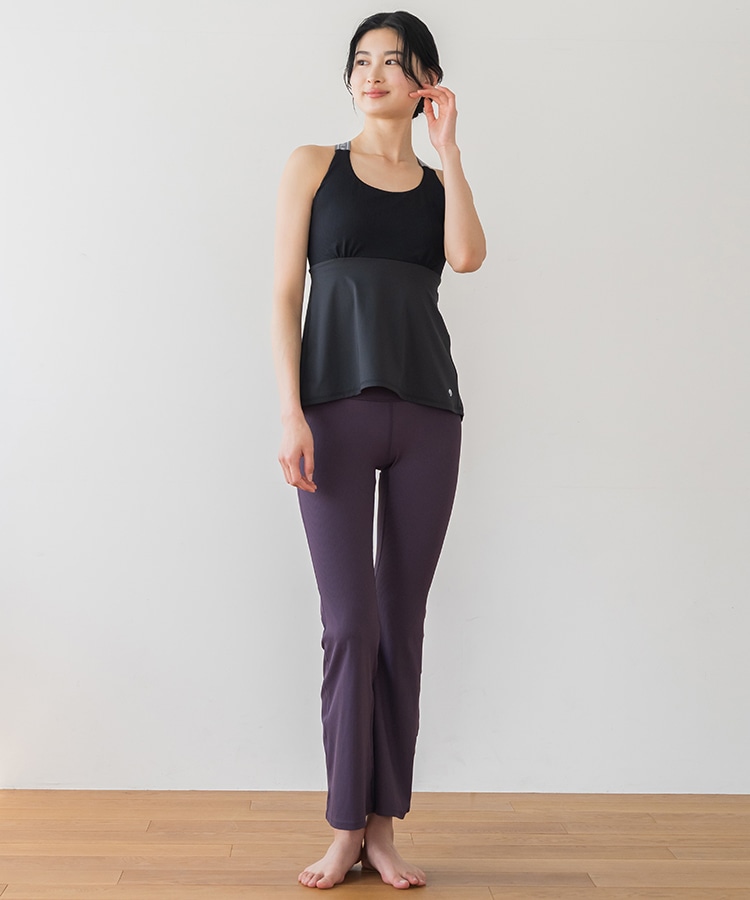 SUKALA】ベーシックバックフレアタンクトップ(S・Lサイズ ブラック