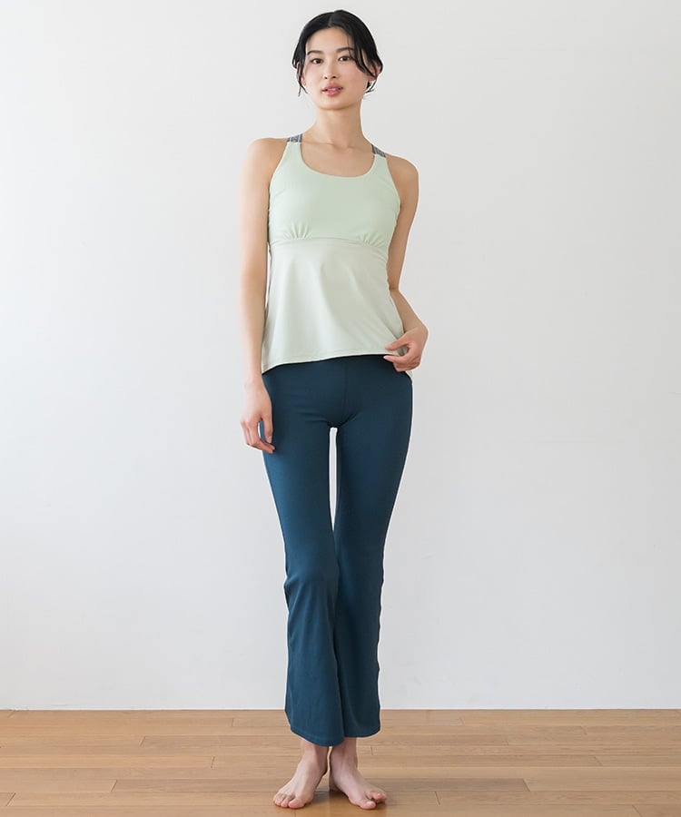 SUKALA】ベーシックバックフレアタンクトップ(S・Lサイズ ブラック