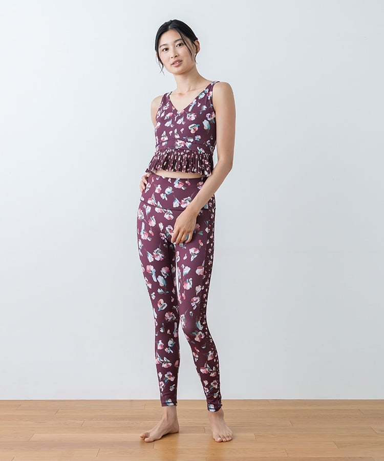 SUKALA】ローズプリントブラトップ(XS・S・M・Lサイズ ライラック