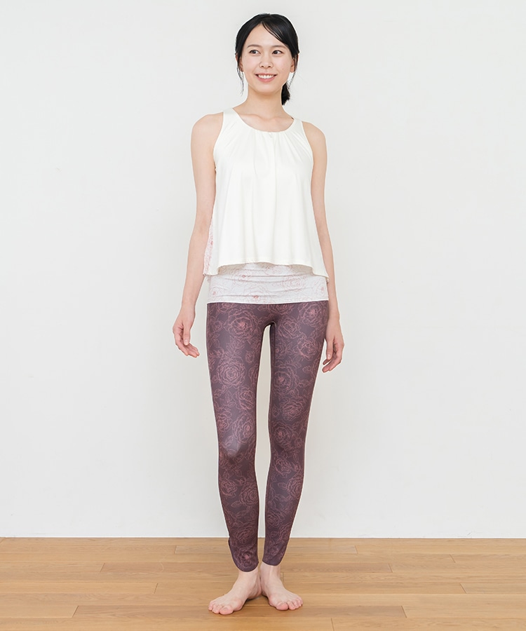 SUKALA】ブルーミングフラワープリーツタンク(Sサイズ クリアブルー