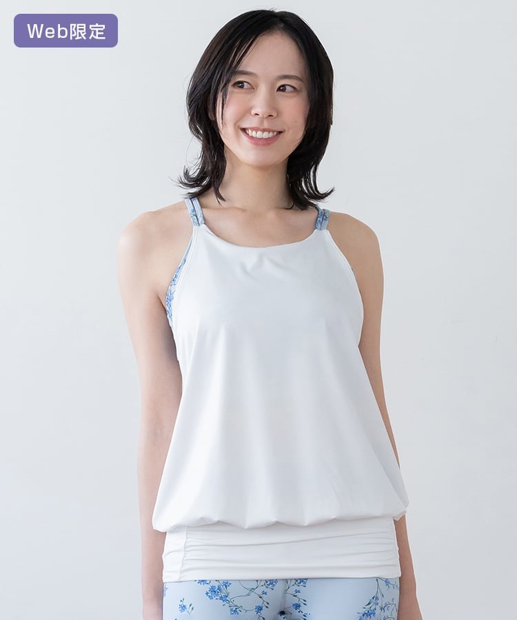 SUKALA】スプリングフラワーカバーキャミソール(XS・Sサイズ パンジー