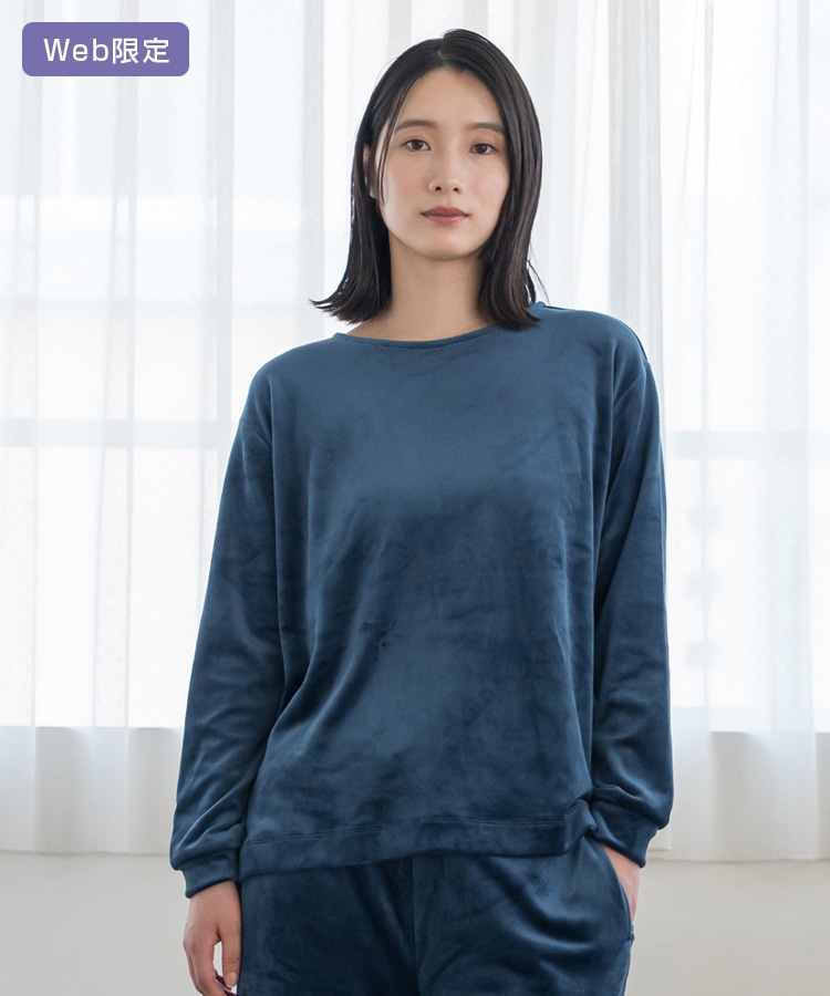 SUKALA HOME】リラックスフィルセラシャギーベロアパジャマ(M・Lサイズ