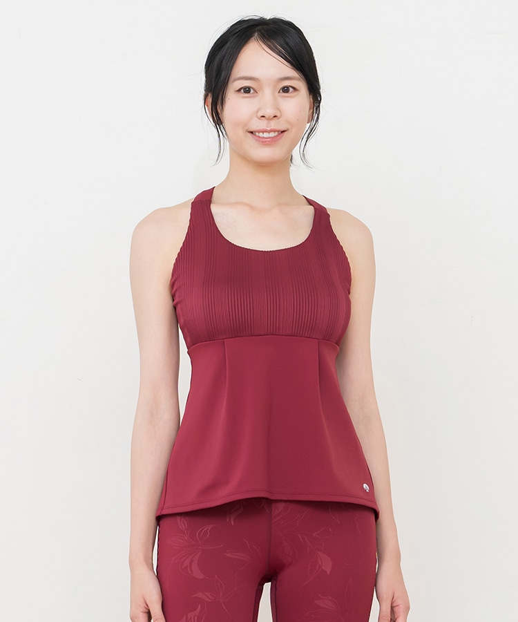 SUKALA】バックフレアタンク(Sサイズ ローズコッパー・チョコレート