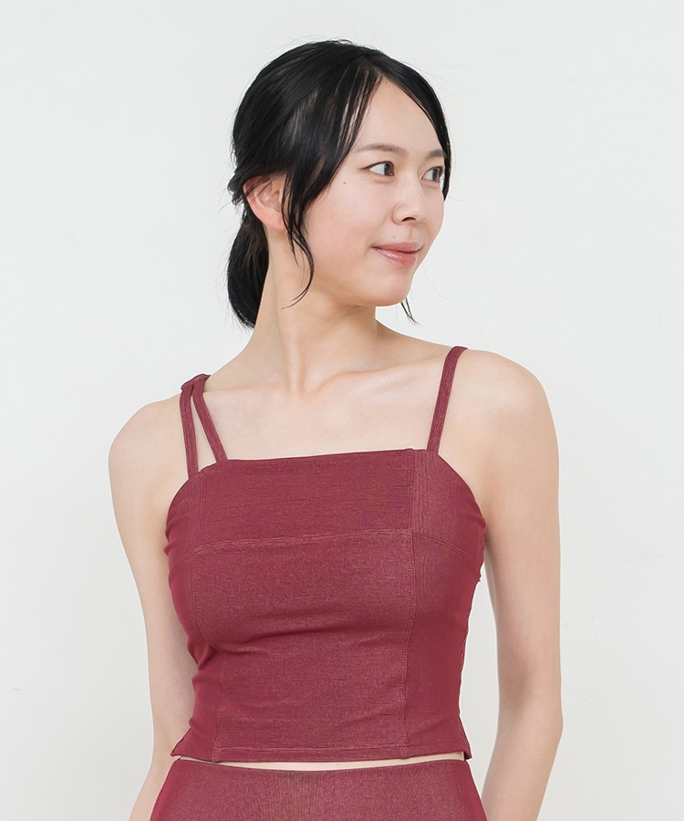 sukala リブデニムショートキャミソール レギンス セット Sサイズ