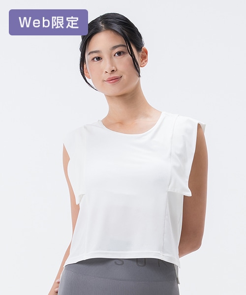 SUKALA】カップ付きウイングショルダートップス(S・M・Lサイズ