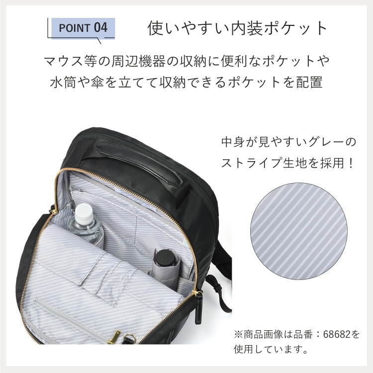 ace.／エース フィッテム ビジネスリュック ラウンド型 レディース