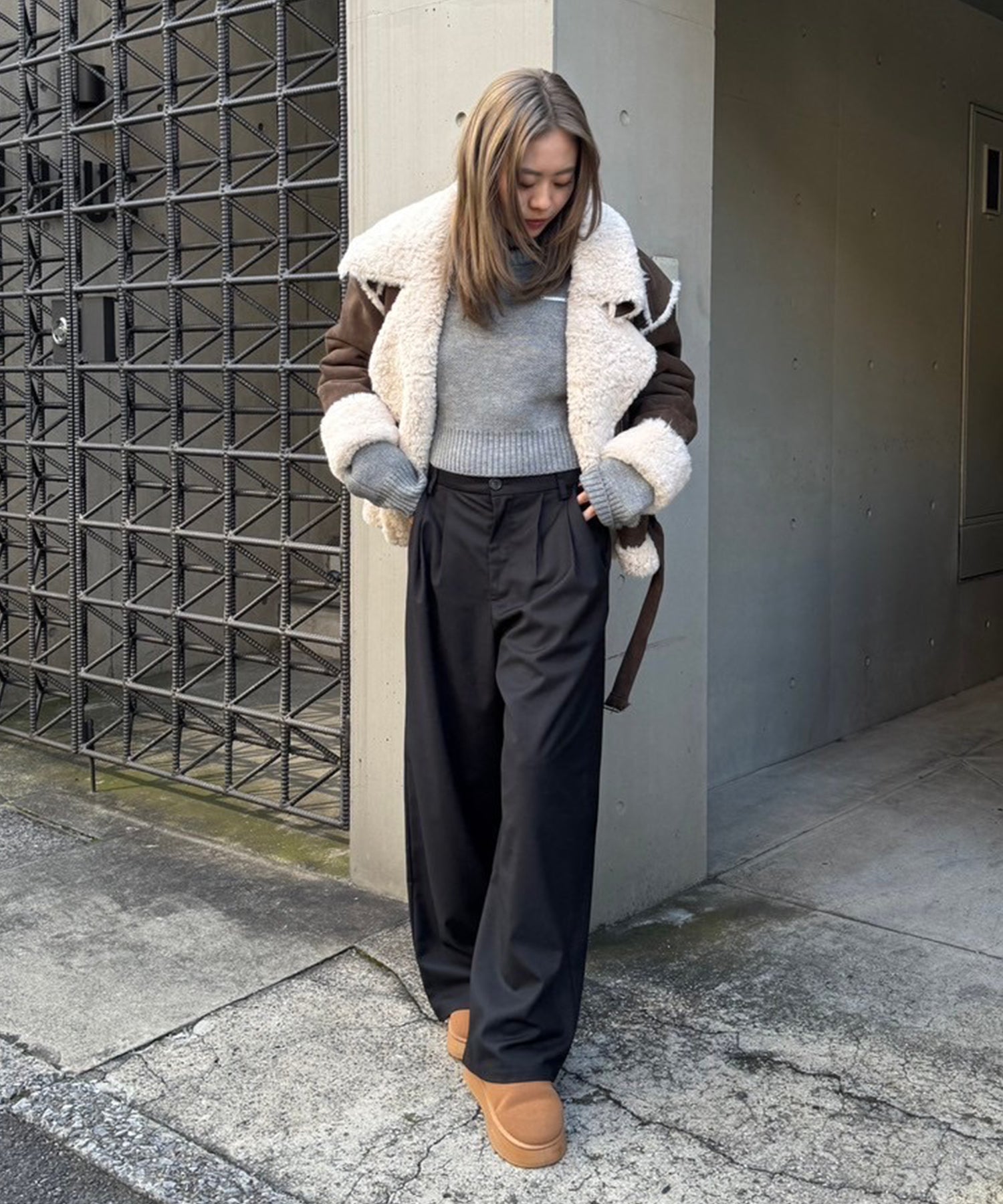 2タックワイドスラックスパンツ｜ACLENT（アクレント）