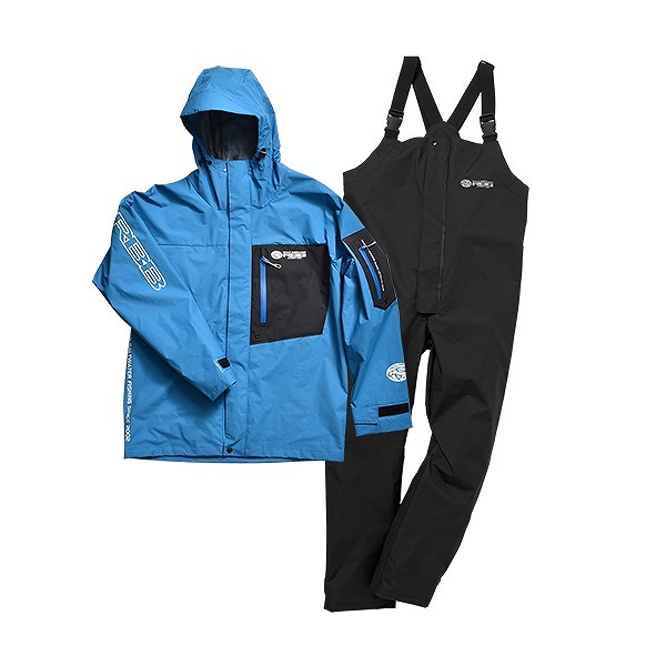 双進 RBB 8845マリンレインスーツ ブルー M: ウェア・靴・ウェーダー