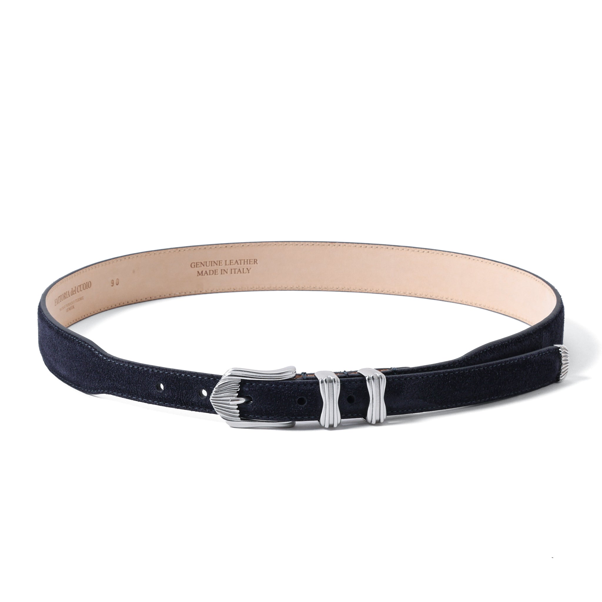 ウェスタンベルト 希少イグアナ皮 made in italy ウェスタンベルト