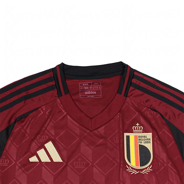 ベルギー代表 2024 ホーム 半袖レプリカユニフォーム 7.ケヴィン・デ