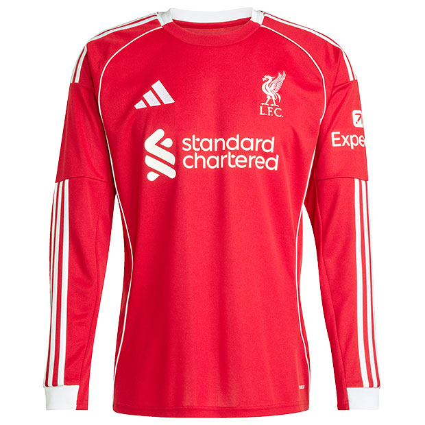 リバプール 25-26 ホーム 長袖レプリカユニフォーム | ゲキサカFCストア
