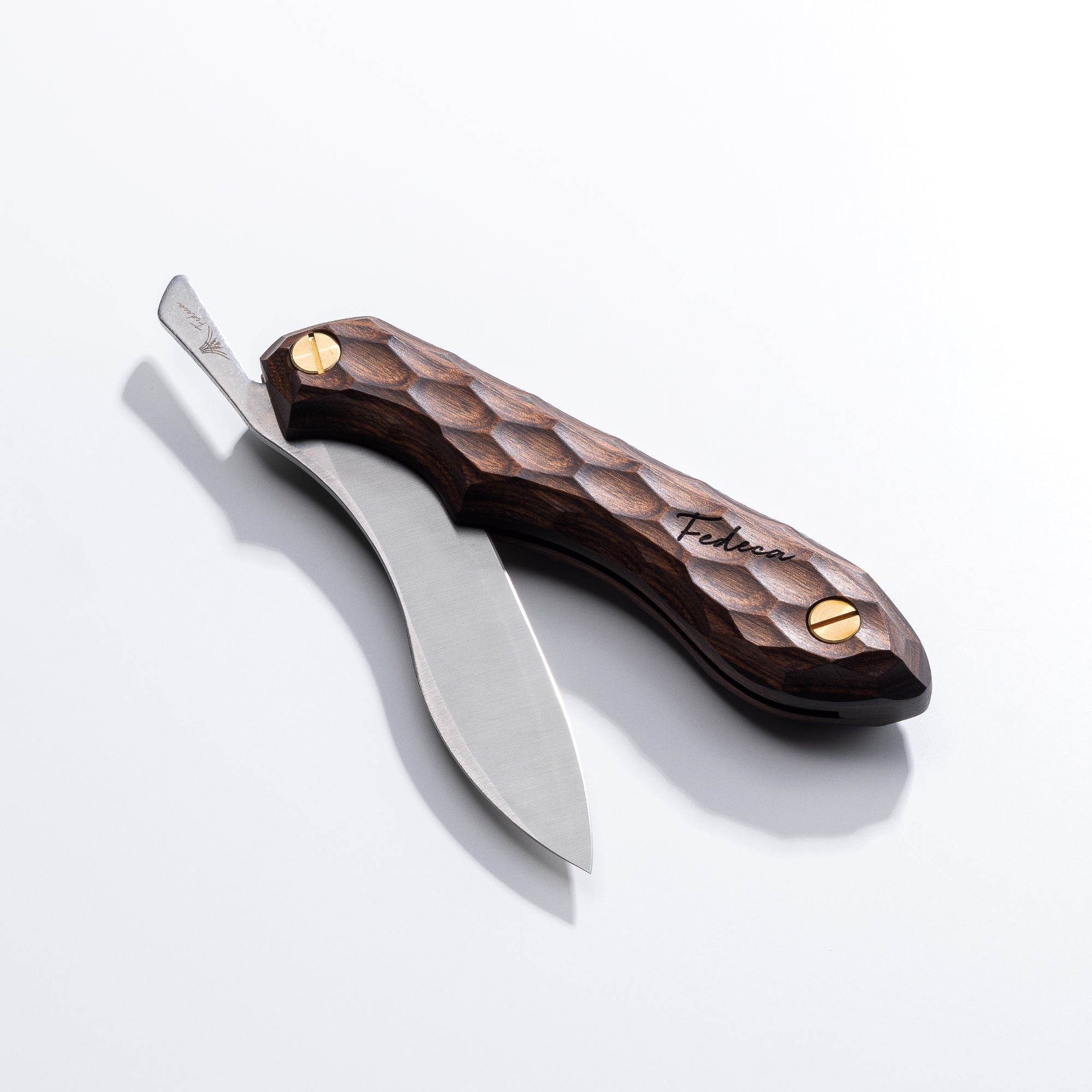 強化木】折畳式料理ナイフ 名栗ブラウン 11,000円