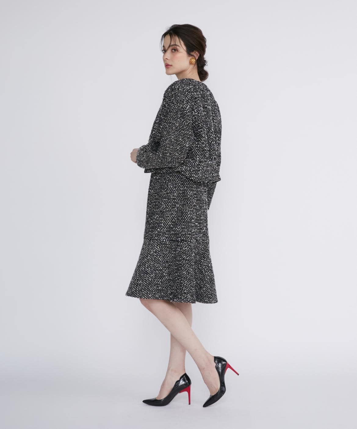 M Maglie le cassetto》スパンコールツイードジャケット｜M Maglie le