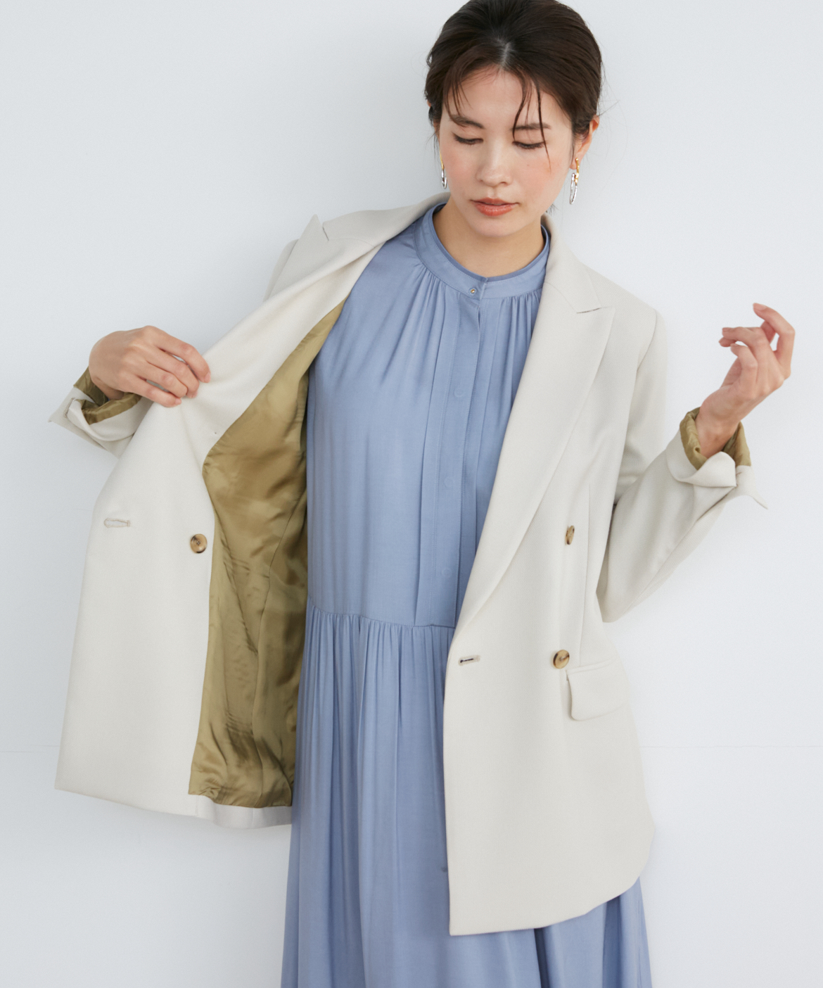 定番ダブルブレストジャケット｜INED（イネド）｜フランドル（FLANDRE