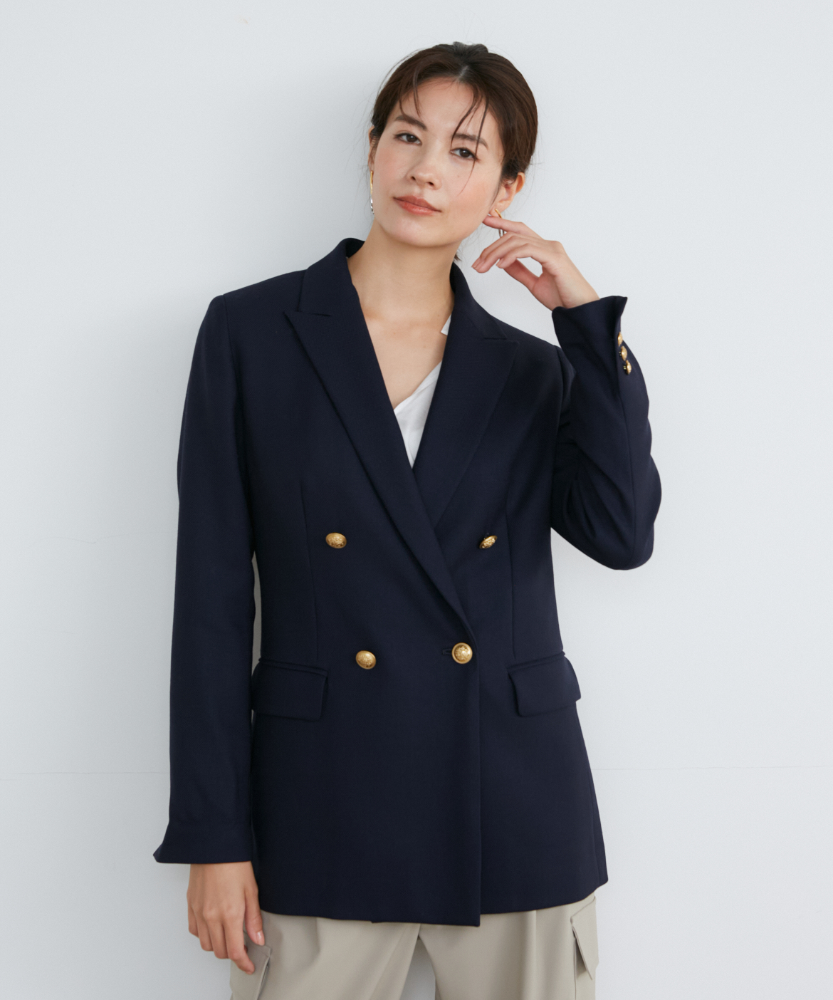 定番ダブルブレストジャケット｜INED（イネド）｜フランドル（FLANDRE