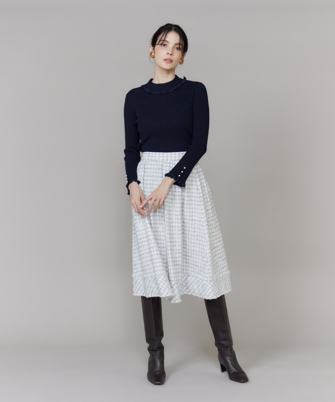 ハイネックリブプルオーバー｜Maglie le cassetto（マーリエ ル