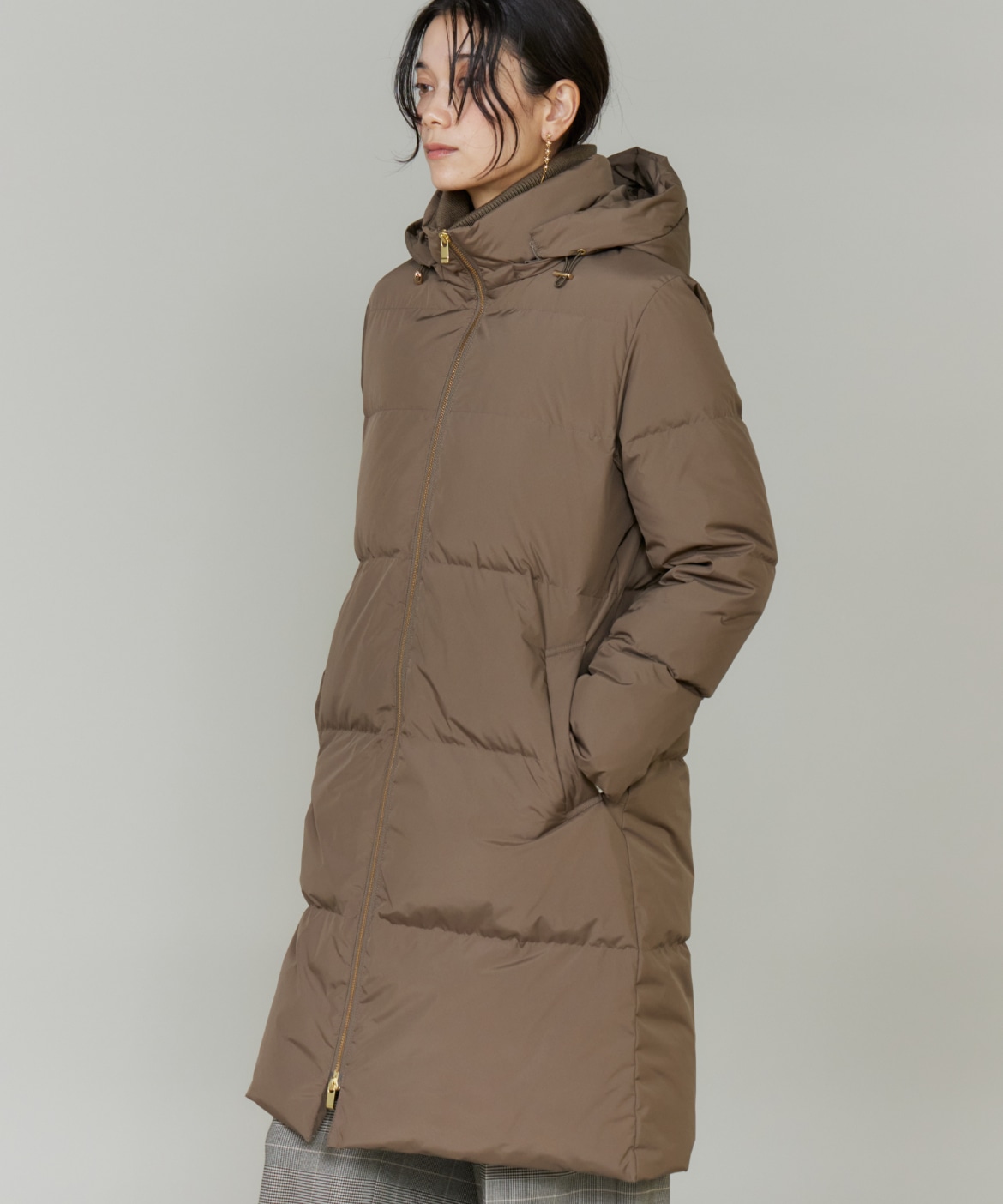 ロング丈 スタンドカラーダウンコート｜INED（イネド）｜フランドル