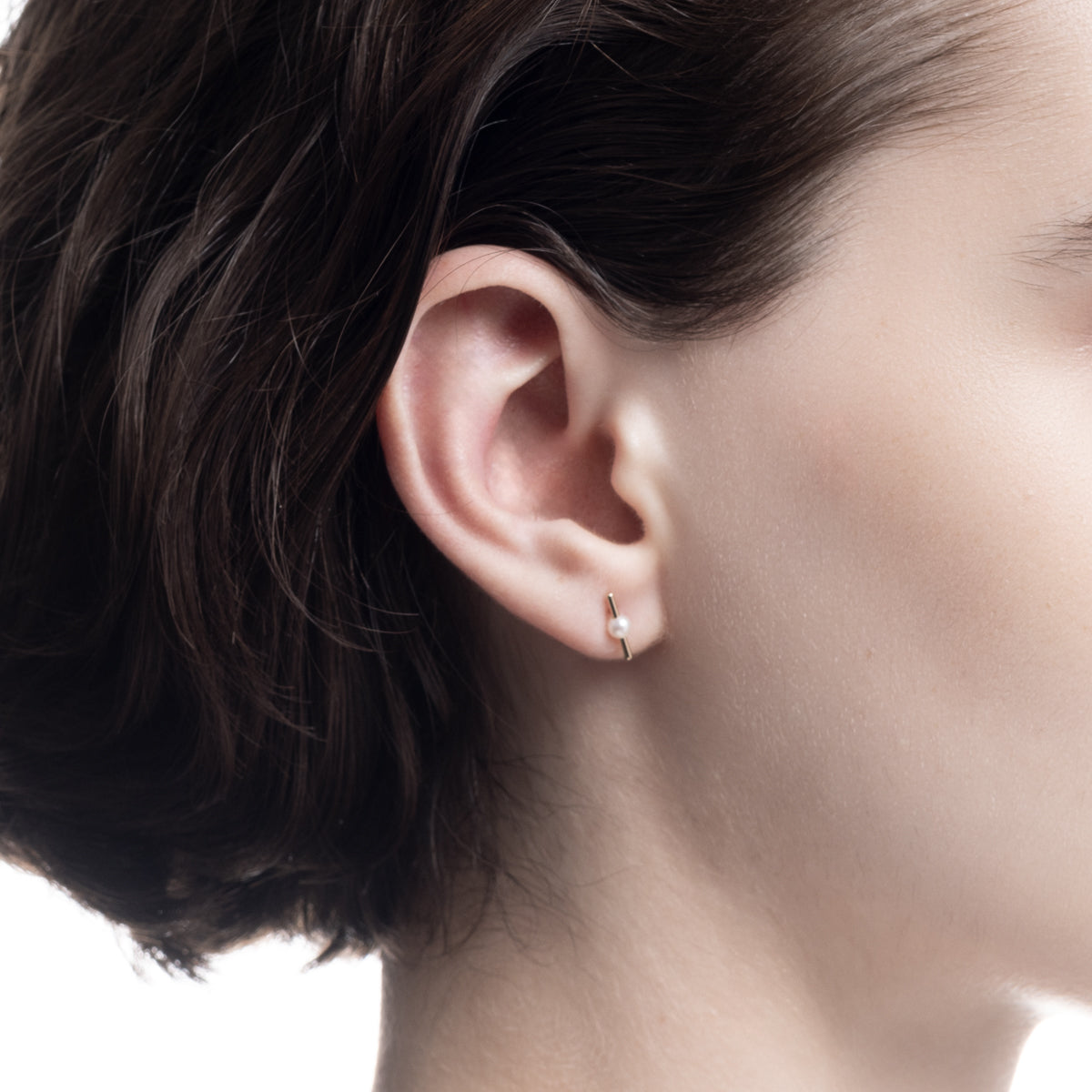 MANHATTAN ダブル オクタゴン ダイヤモンド イヤーカフ