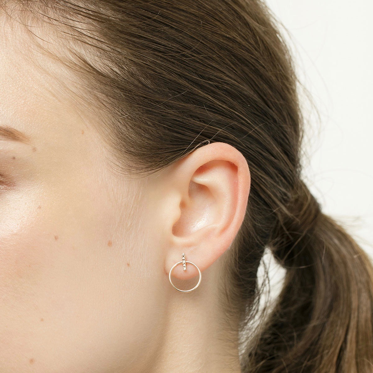 GOSSAMER ドアノッカー ダイヤモンド ピアス