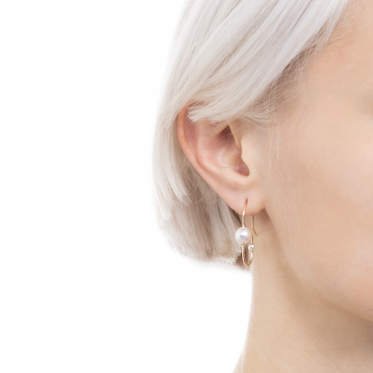 MIRÓ アコヤパール ピアス