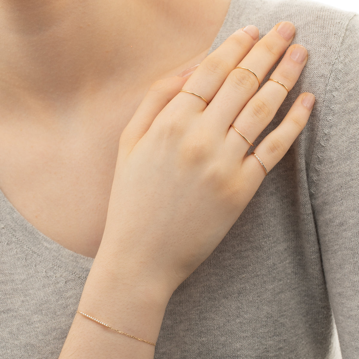 GOSSAMER ダイヤモンド ピンキーリング